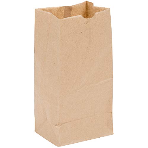 Perfect Stix Brown Bag - 4lb Brown Paper Lunch Bags for Kids - Pack of 100ct - Reusable & Eco-Friendly