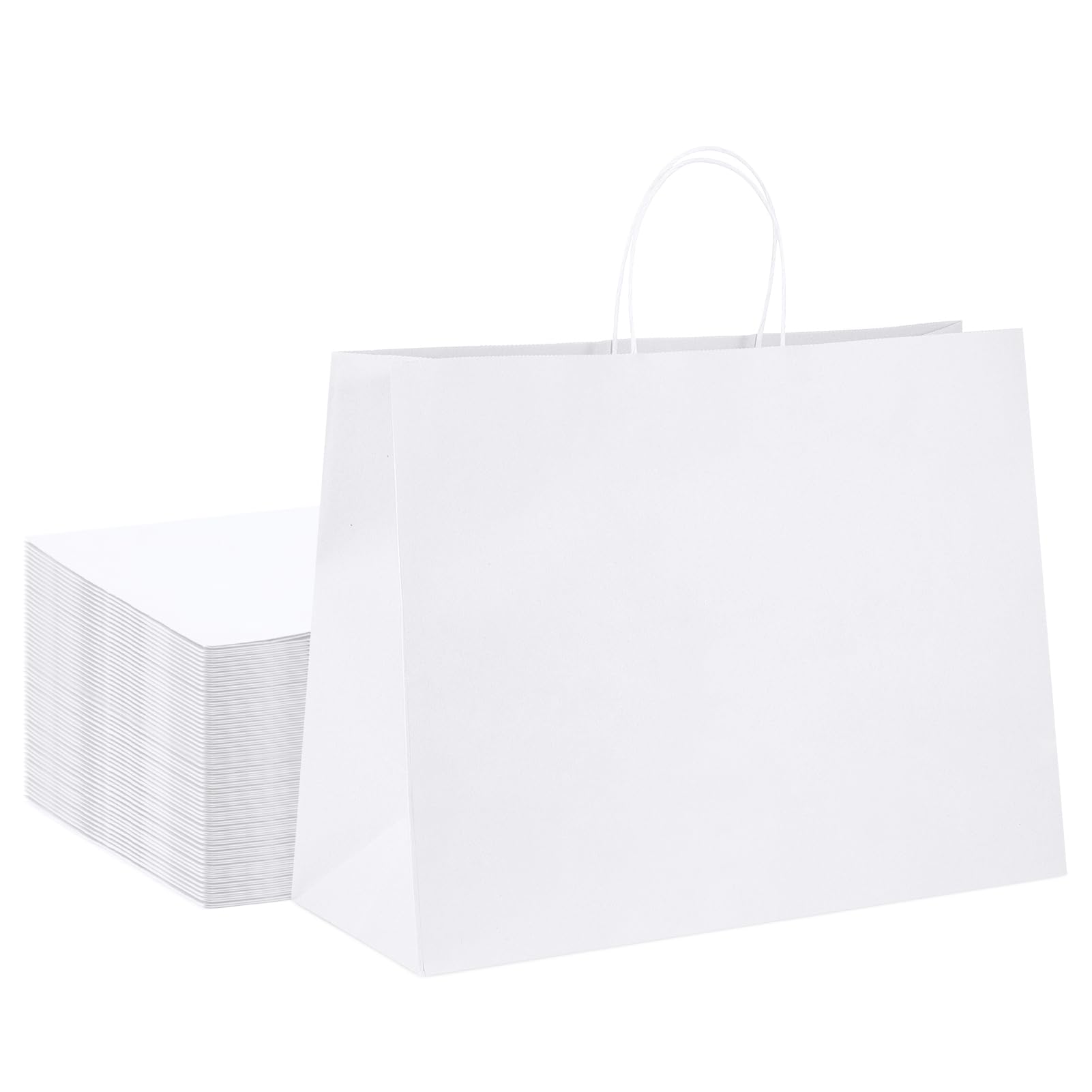 GSSUSA Large Paper Bags with Handles - Kraft Paper Shopping Bags Bulk for Small Business
| GSSUSA Large Paper Bags with