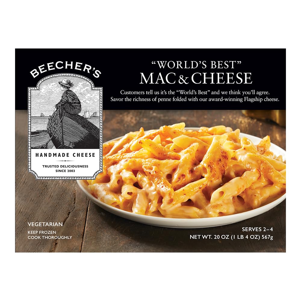 World's Best Mac & Cheese from Beecher's - Perfect for Family Dinners - Frozen - 20 Oz
| World's Best Mac & Cheese from