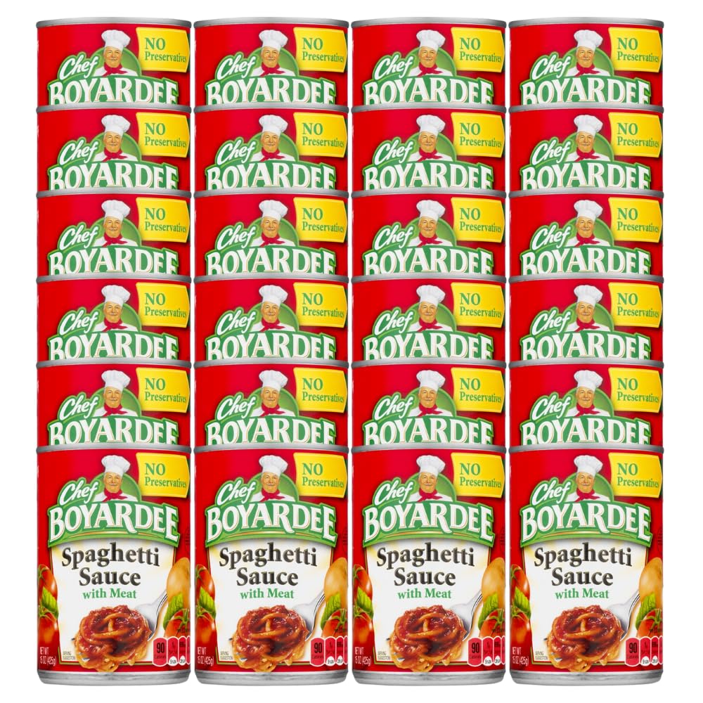 Chef Boyardee Spaghetti Sauce With Meat for Family Night Dinners
| Chef Boyardee Spaghetti Sauce with Meat for Easy Bus