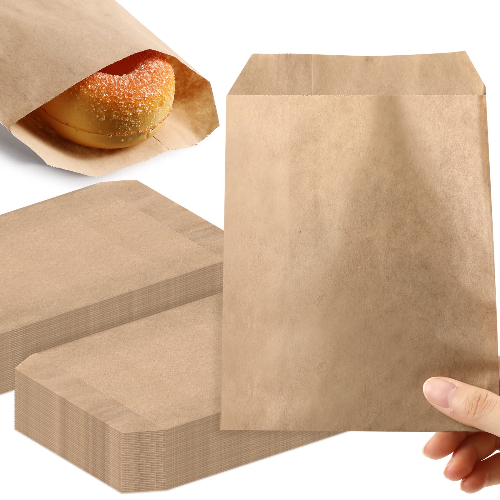 Eersida 500 Pcs Kraft Paper Treat Bags for Snack Bags Silverware Party Favors (5 x 7 Inch)
Eersida 500 Pcs Kraft Paper S