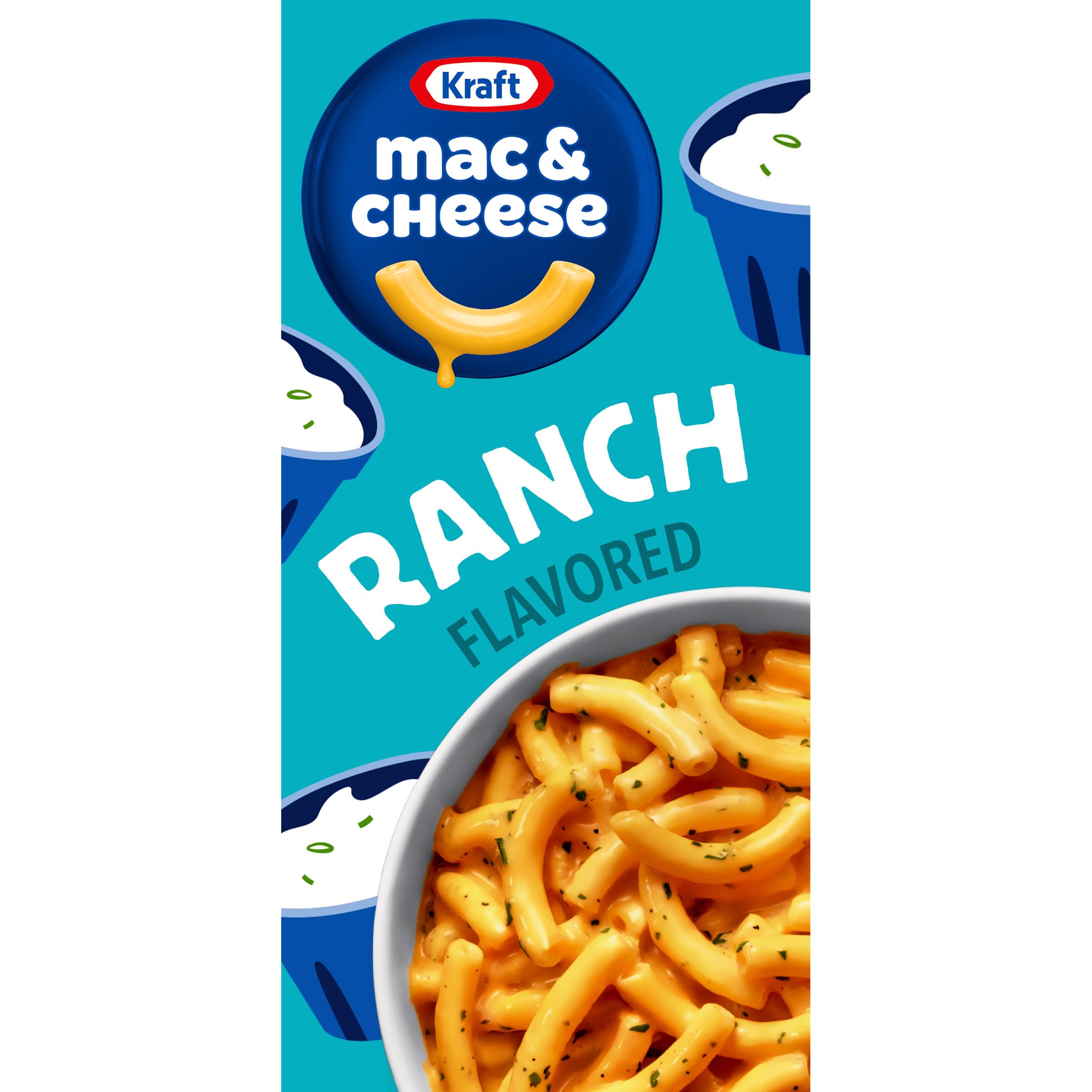 Kraft Ranch Flavored Mac & Cheese for Kids and Families for Dinner Time, Convenient Single-Serve Box, 7.25 oz
| Kraft R