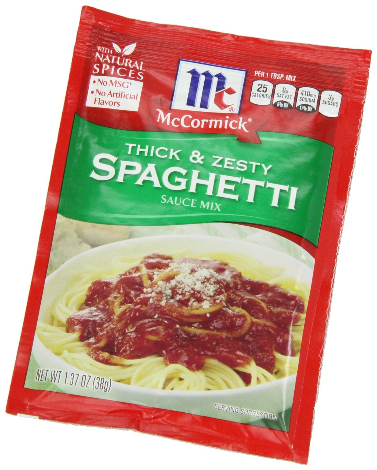 McCormick Spaghetti Thick & Zesty for Pasta Lovers Convenient 3-Pack 1.37 Ounce