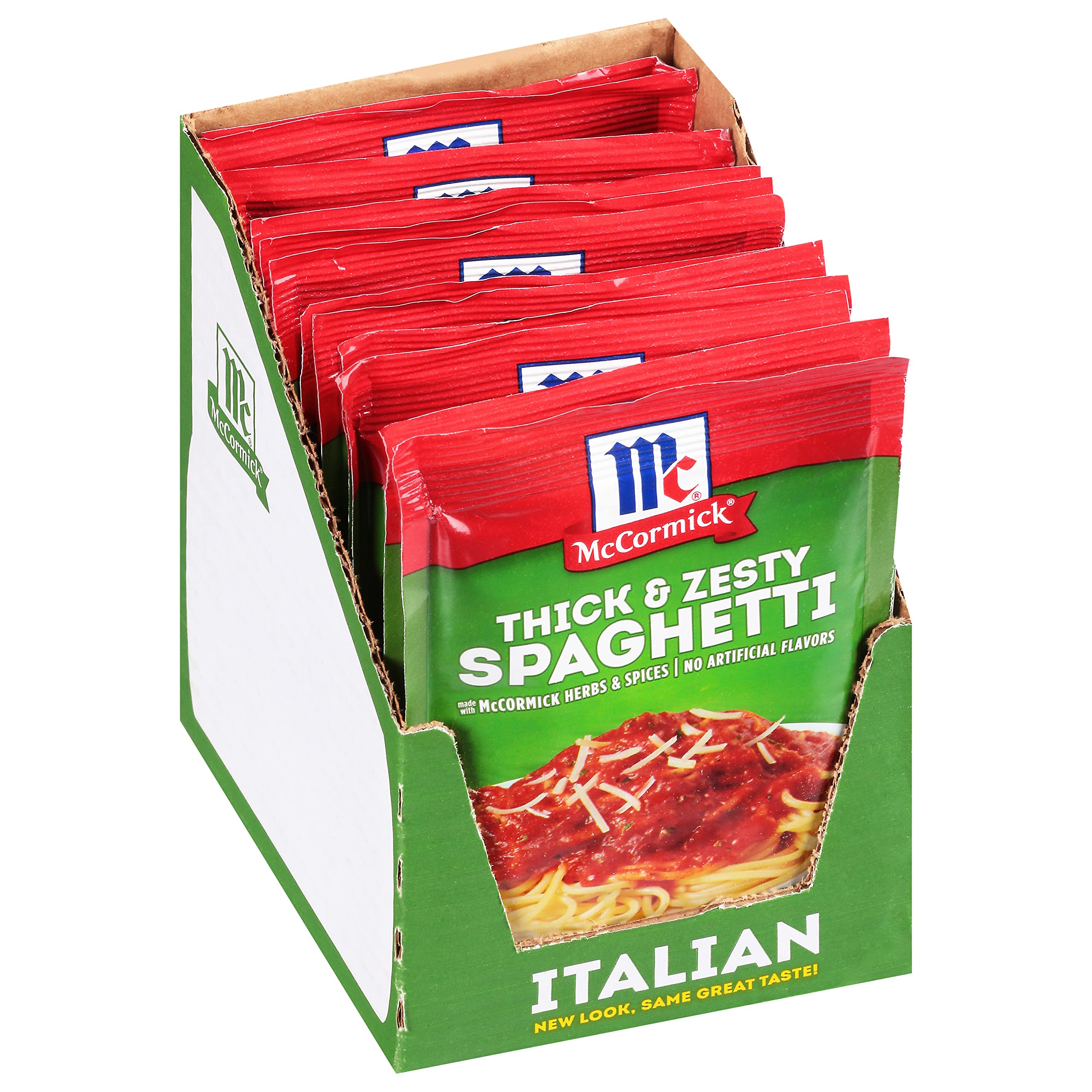 McCormick Thick & Zesty Spaghetti Sauce Mix for Quick Meals, Families, Cooking at Home, Rich Flavor, 1.37 oz (Pack of 12