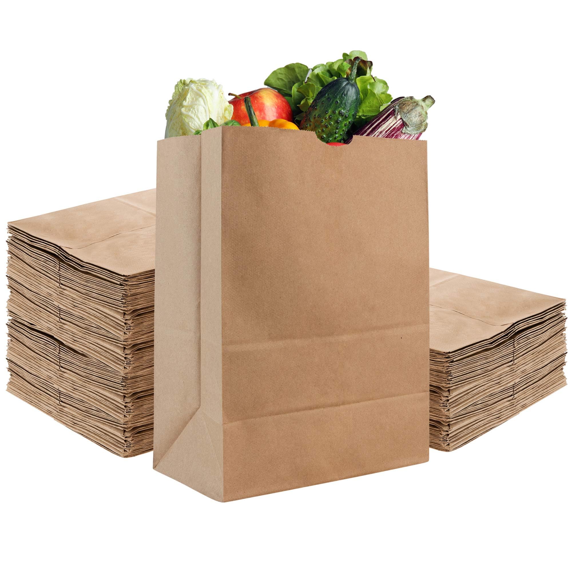 Kraft Brown Paper Bags 52 lb (100 Count) for Bulk Shopping  
Kraft Brown Paper Bags 52 lb (100 Count) for Home Storage